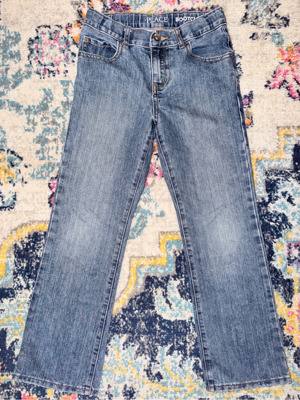 The Children’s Place Boys Bootcut Jeans Size 8 Medium Wash